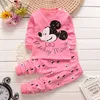 Cotton Baby Girl Clothes Winter Newborn Baby Clothing Set 2pcs Kids Clothes Set Spring Toddler Kids Clothes Pajamas Minnie Mouse 1