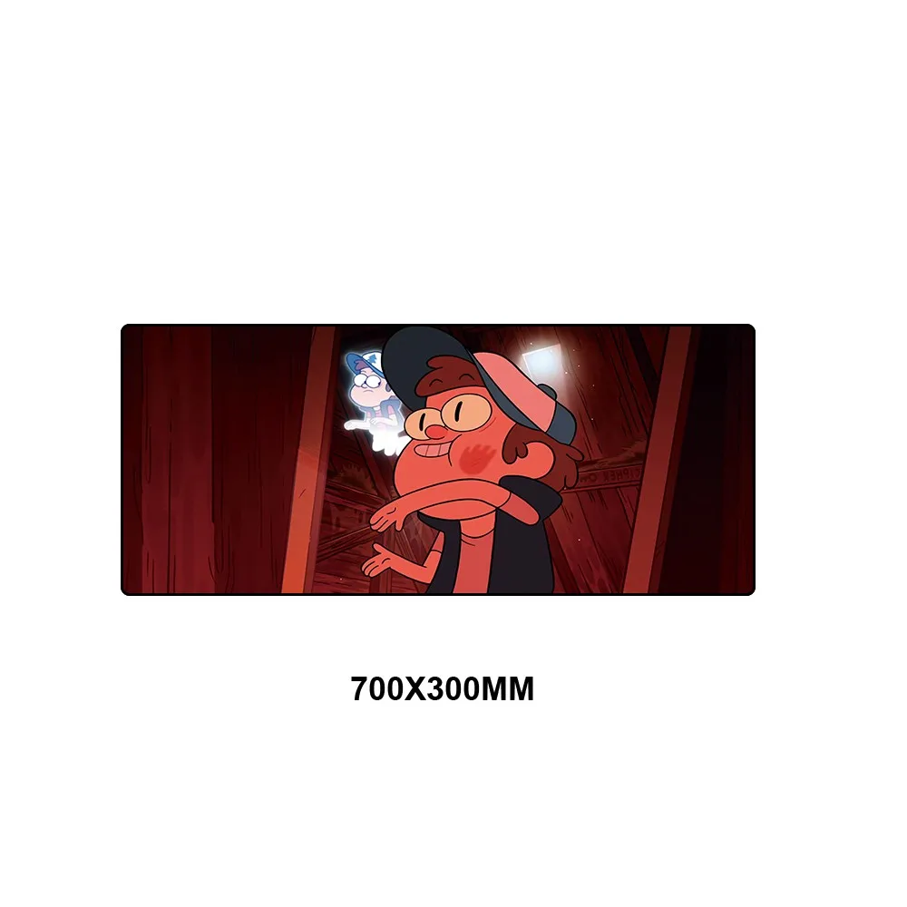 Gravity Falls Large Mouse Pad Anime XL Edge Anti-slip Gamer Mousepad Keyboard Computer Mat Big Speed Play Mat Gaming Accessories - Цвет: SMXZDMX-002