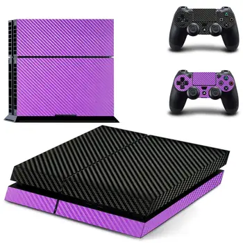 

Carbon fiber PS4 Skin Sticker Decal for Sony PlayStation 4 Console and 2 controller skins PS4 Stickers Vinyl Accessory