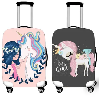 

Exclusive Unicorn Luggage Cover Elasticity Case Suitcase Covers Trolley Baggage Dust Protective Case Cover Travel Accessories