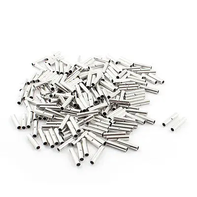 

200Pcs BN1 Non-insulated Butt Connectors Wire Cable Adapters for AWG14-12
