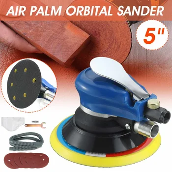 

Doersupp 5'' Electric Multi-functional Air Orbital Sander Polishing Waxing 10PCS Set Polisher With Vacuum Cleaner Tools