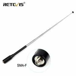 Retevis antena de walkie talkie Extensible RT 773, VHF, UHF, 144/430MHz, para Baofeng UV5R, 888S, Retevis, H777, RT5R, Ailunce, HD1