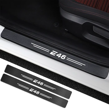

4PCS/Set For BMW E46 3 Series Sport Auto Door Threshold Decor Door Sill Cover Sticker Carbon Fiber Protector Accessories Styling
