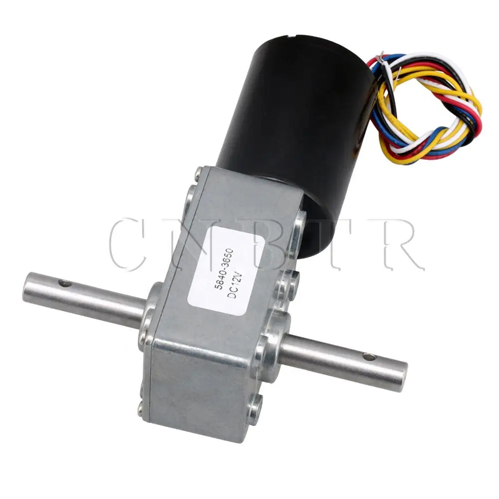 

CNBTR Double Shaft Brushless Turbo Speed Reduction Motor 20rpm 12V 5840-3650