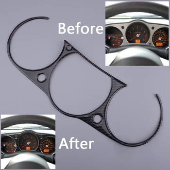 

Carbon Fiber Car Interior Instrument Cluster Panel Cover Sticker Trim Fit for Nissan 350Z 2006 2007 2008 2009