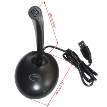 

USB Desktop Noise Cancelling Mic Microphone for PC Computer Laptop Use Accessory W91A