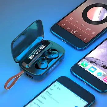 

TWS Bluetooth 5.0 Earphones Wireless Ear Buds 9D Stereo Sports Waterproof Earbuds Earphones With Microphone Stylish Supplies