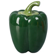 Керамическая банка в форме перца для чая, переносная емкость для хранения, герметичное украшение для ресторана, украшение для дома