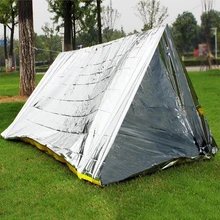 Outdoor Emergency Survival Blanket Lightweight Folding PET Foil Thermal Tent Rescue Blankets for Disaster Relief