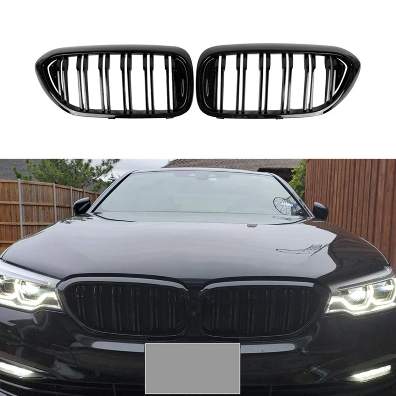 Решетка радиатора переднего бампера для BMW G30 G31 G38 5 Series 525I 530I 540I 550I с M-Performance черная