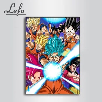

5D DIY Diamond Painting Dragon Ball Z Diamond Embroidery Painting Cross Stitch Rhinestone Decoration needlework wall picture