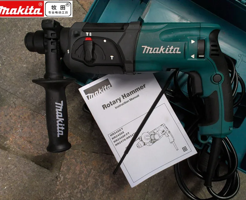 Martillo rotativo Makita HR2470F, 220 240V, 780W, SDS Plus, eplace a HR2470,  HR2470CAP, HR2470FT, HR2470T|Taladros eléctricos| - AliExpress