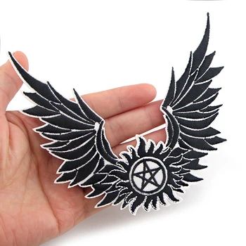 

K1084 Wholesale 20pcs/lot Supernatural tv Sticker for Clothing Patches on Clothes Iron Embroidered Patch for Backpack Badge
