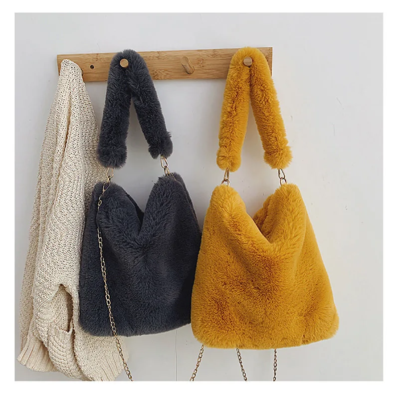 Trendy Messenger Bag Plush Luxury Designer Shoulder Bag Large Capacity Zipper Handbag Phone Coin Card Purse Ladies Crossbody Bag