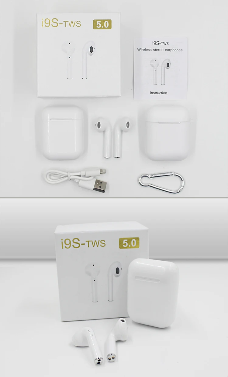 Высококачественные беспроводные наушники i9s TWS, Bluetooth наушники, беспроводные стерео наушники для iphone, Android 11,7