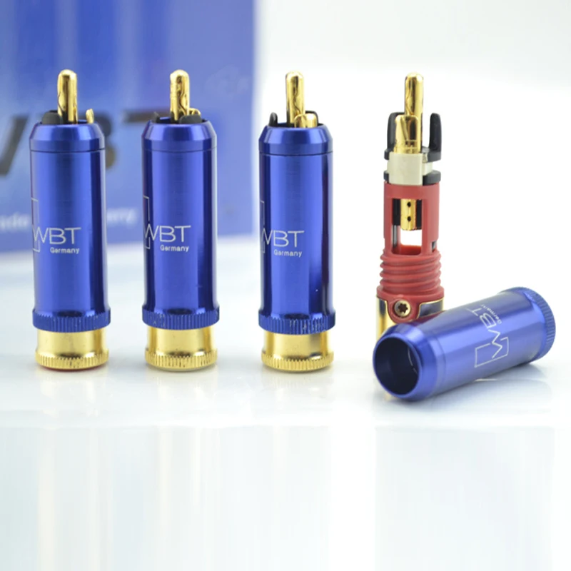 4 шт. штекер, WBT 0110cu nextgen медный штекер, RCA разъем для DIY кабеля