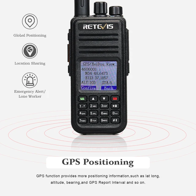 Retevis rt3s dmr digitale walkie talkie ham radiosender walkie-talkies  profession elle amateur funkgerät vhf uhf gps aprs 5w AliExpress