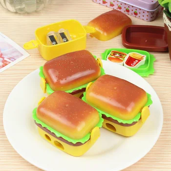 

Cute Burger Mechanical Sharpener for Pencil School Office Supplies Creative Stationery Item Back To School Lovely