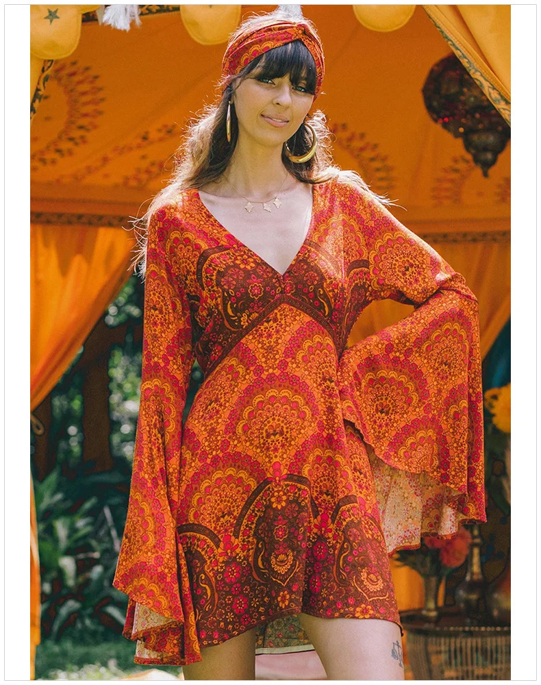 venus plunging v neck dress