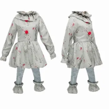 

Joker Pennywise Cosplay Costume Stephen King It Chapter Two 2 Horror Clown Halloween Party Costume Prop