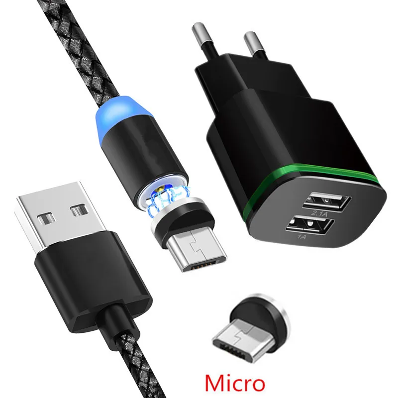Магнитный кабель Micro USB для Samsung Galaxy A10 J3 J4 Huawei Y7 P Smart Honor 7A Oukitel C8 K8 LG K40 Q60 зарядное