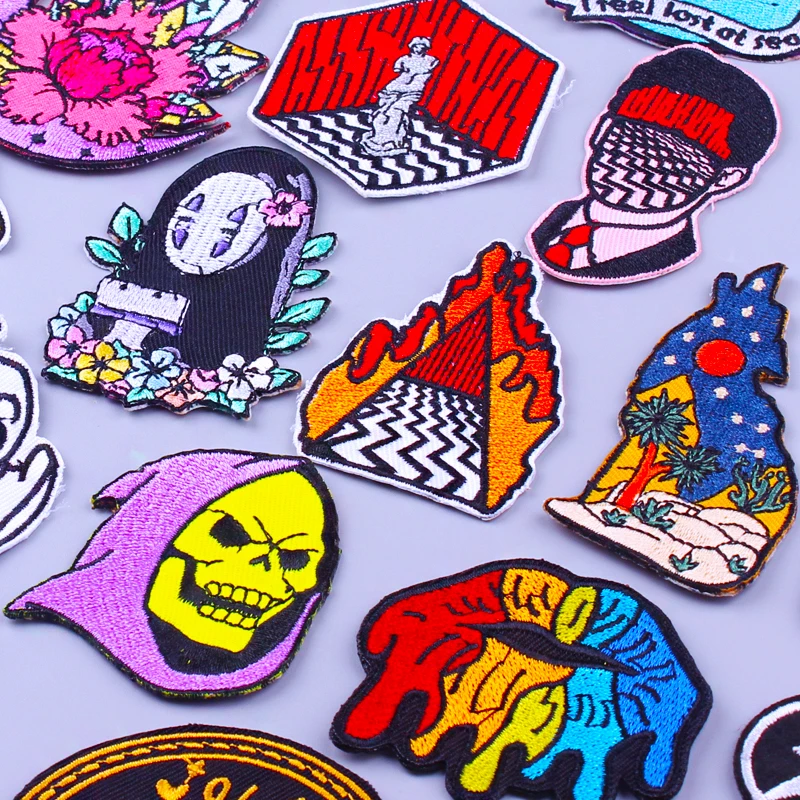 Parches bordados Punk para ropa, parche para ropa de labios sexys para planchar, dibujos animados, Anime, rostro, para camisetas, insignias - AliExpress Hogar y jardín