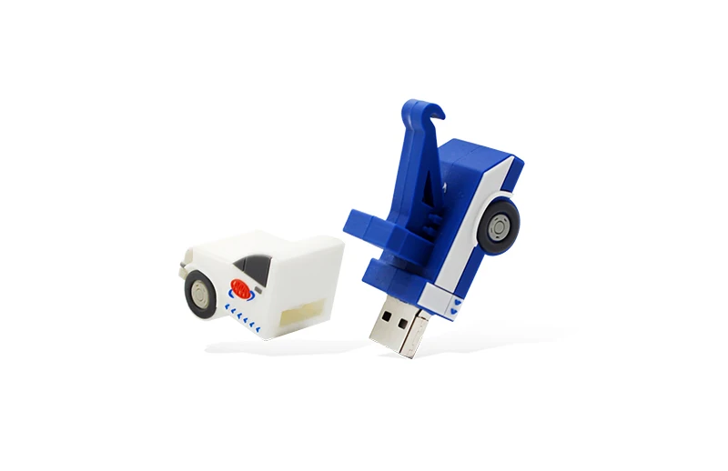 Cartoon Animated Cool Truck Excavator Flash Drive 64GB 32GB 16GB 8GB Mini Navvy Memory Stick U Disk Pen Drive For PC