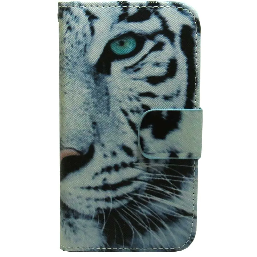 White tiger 1x Лев сова кошка собака волк Панда Кролик Божья коровка Медведь Олень кошелек с тигровой расцветкой флип-чехол для Nokia Lumia 535 540 625 630 640 650 - Цвет: White tiger