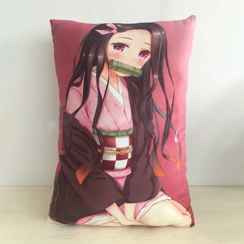Подушки с аниме Demon Slayer Kimetsu No Yaiba Kamado Nezuko Двусторонняя Подушка косплей мультфильм для взрослых детей унисекс