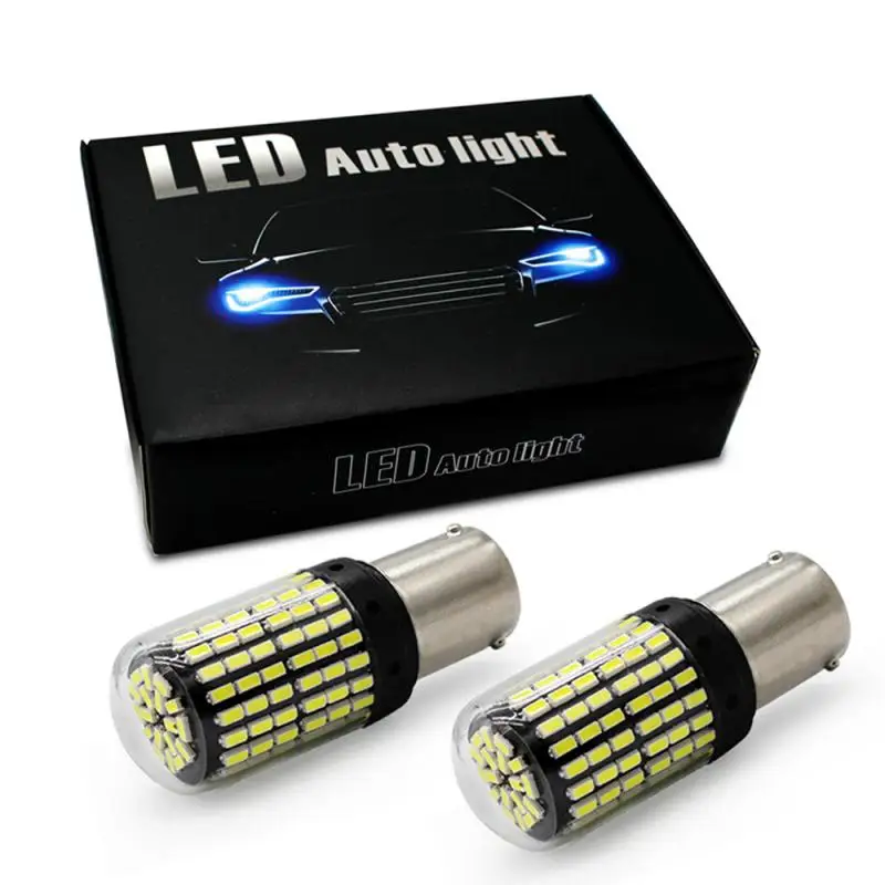 Автомобильные светодиодные лампы T20 7440 W21W 3014 144 Smd CanBus без ошибок 1156 BA15S P21W сигнал