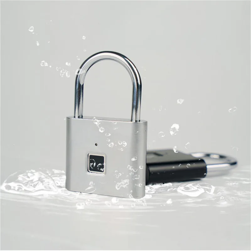 

Anti-theft Fingerprint Lock Supporting 10 Fingerprint Waterproof Keyless Security Lockpad USB Rechargeable for Lockers Wardrobes