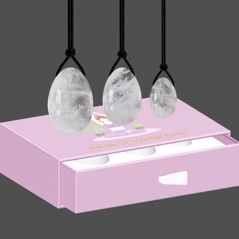 Stone Yoni Eggs Drilled Jade Egg Set with Box Women Kegel Exercise Vaginal Muscle Tightening  Feminine Hygiene Product