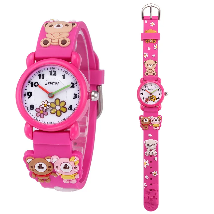 

CHILDREN'S Cartoon Watch Waterproof Quartz Silicone Watch Young STUDENT'S Girls BOY'S Kids' Watch 3D Silicone Watch Strap