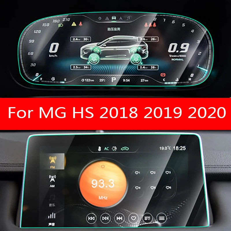 

Car Screen Protector for MG HS Interior 2018 2019 Car GPS Navigation Tempered Glass Screen Protective Film Sticker Auto Access