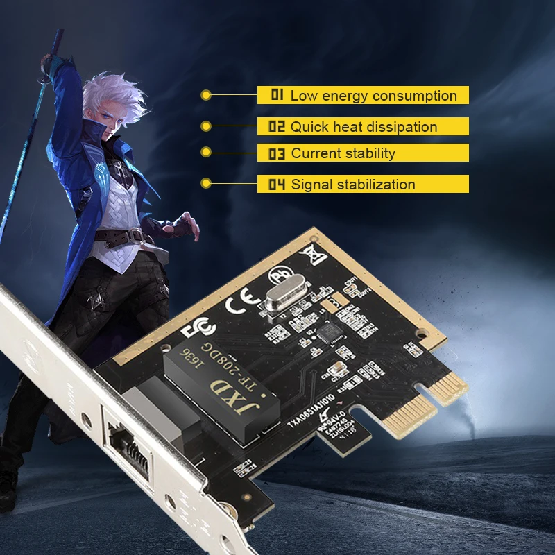 Главная карта pci-e 1000 Мбит/с гигабитная сетевая карта 10/100/1000 Мбит/с RTL8111F RJ45 проводная сетевая карта 1 Гбит/с сетевой адаптер LAN Карта