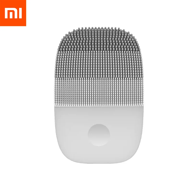 Gray Xiaomi inFace электрическая глубокая Чистящая Щетка массажная Соник для мытья лица IPX7 водостойкое Силиконовое очищающее средство для лица Уход за кожей - Цвет: Gray