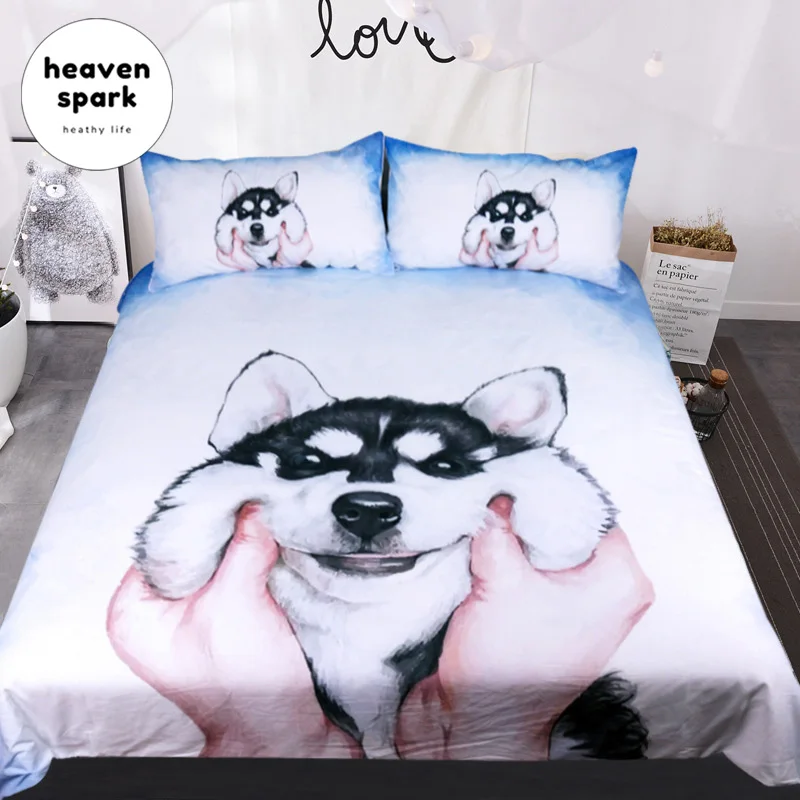 

3D Dog Duvet Cover Set West Highland White Terrier Bed Set White Bed Line Kids Boys Girls Cute Pet Quilt Cover 3pcs Dropship