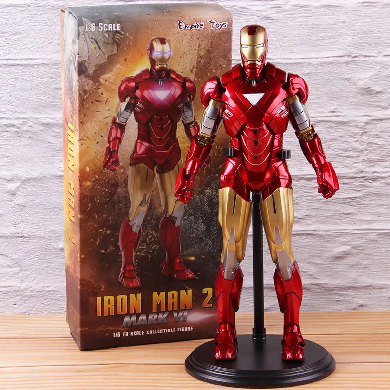 Железный человек 2 Mark VI Mark 6 Marvel/Mark IV MK 4 1/6th весы ПВХ Железный человек Mark 4 с принтом «Железный человек», фигурку модель игрушки