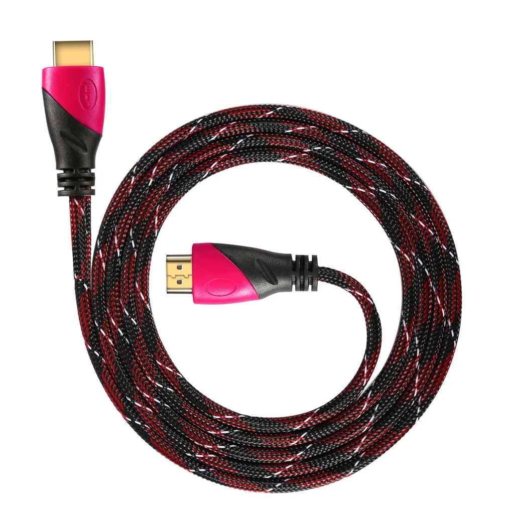 LESHP высокоскоростной 8 метров/26ft красный+ черный HDMI 4K x 2K кабель высокой четкости 2 шт. поддерживает 3D и аудио канал возврата