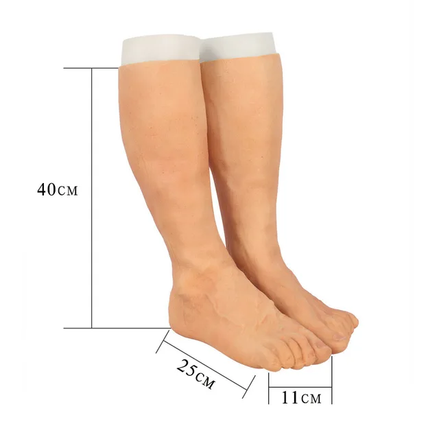 Silicone Foot Sleeve Prosthetic leg cover Realistic skin High Simulation  Makeup