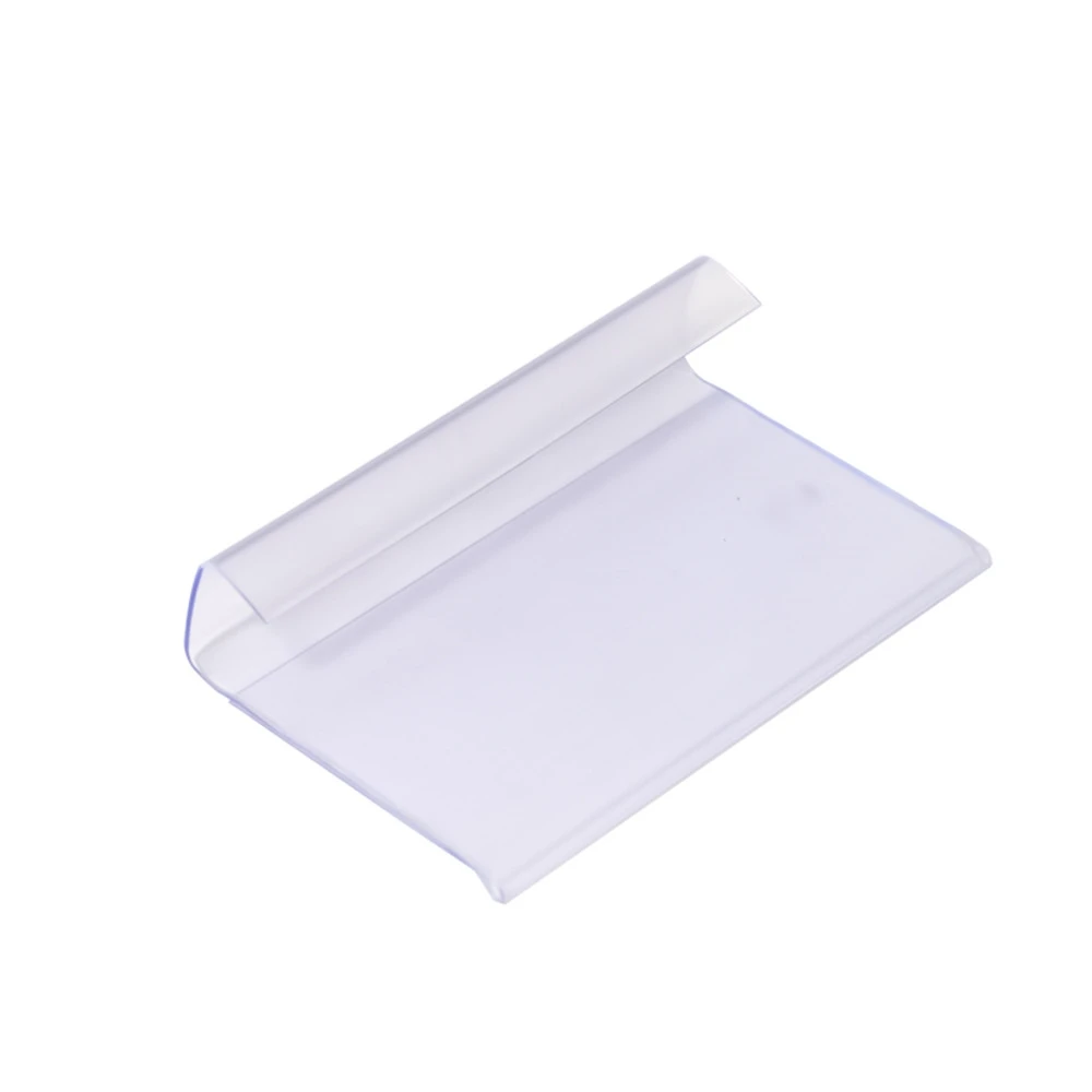 Basket Nametags Clear Plastic Holders for Wire Retail Price Labels Clip on Shelf Merchandise Sign a4 a5 a6 supermarket price label holder strip clear plastic hook shelf data strips frame