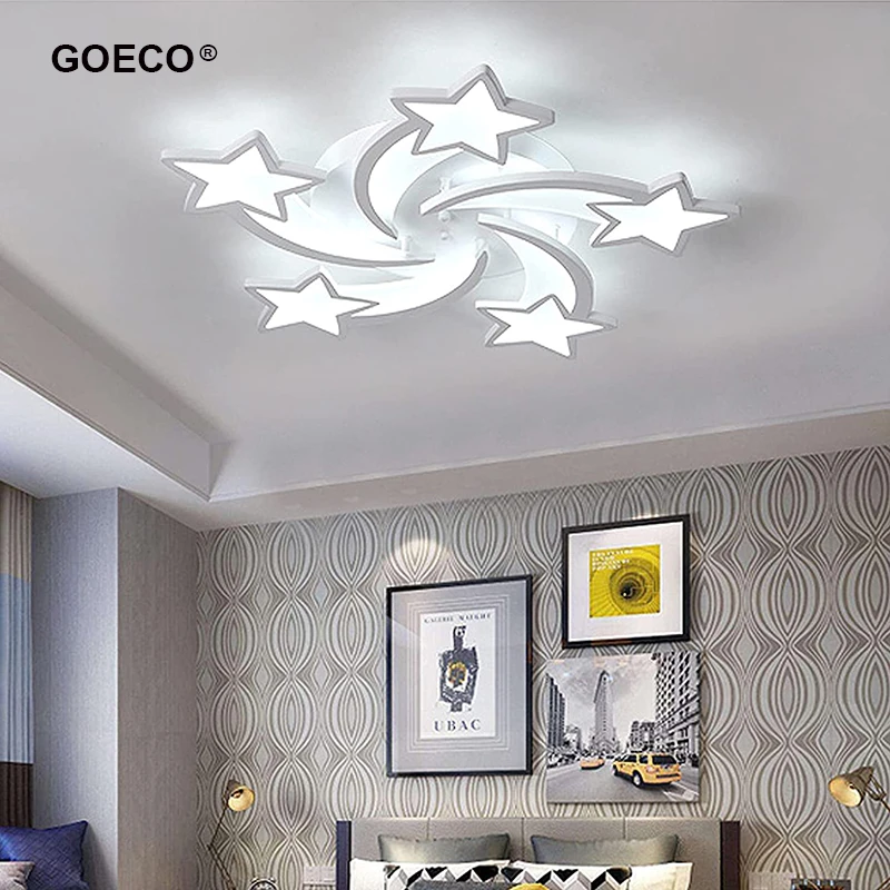 Modern Led Chandelier Star Light Bedroom Living Room Dining Room