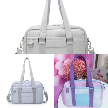 

Enchase bag women Creative Jk Hand Bag Dk Student Uniform Shoulder Bag Pu Lady Bag Niche Simple Casual All-match Messenger Bag