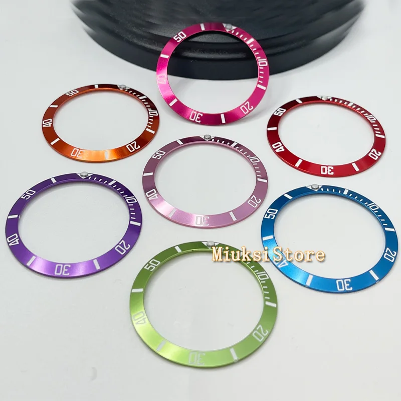 Watch Dial Accessories Watch Face Accessories 38mm Titanium Ceramic Bezel Ring fit 40mm Watch