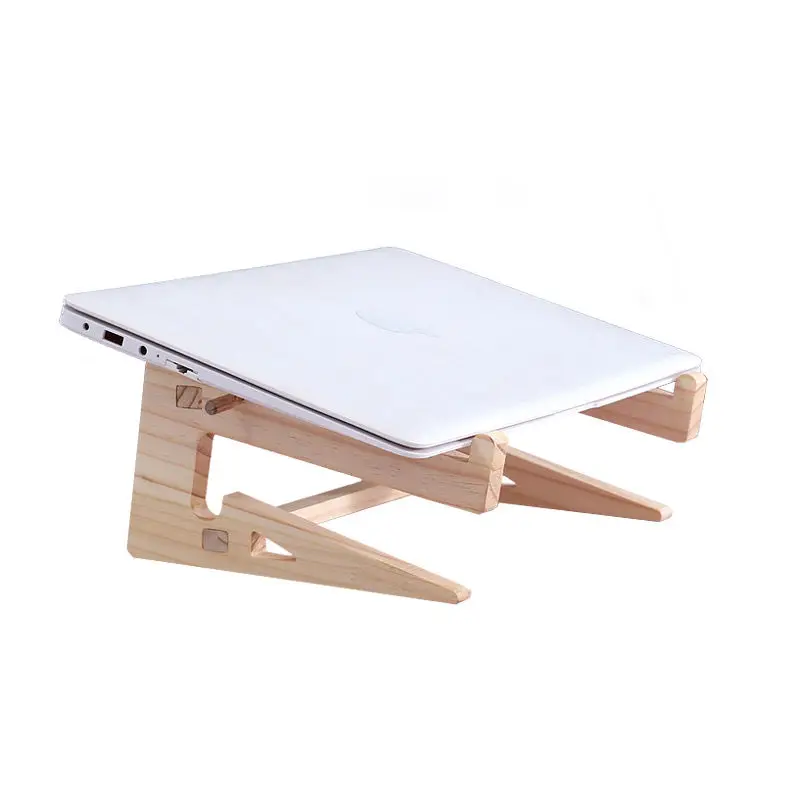 Laptop stand Wood Laptop Stand Cooling Pad for PC Notebook Macbook Pro Air IPad Pro Computer Riser Wooden Holder Mount Laptop Accessories