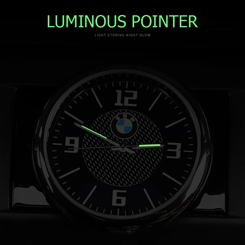 Для BMW автомобильные часы Ремонт интерьера светящийся электронный кварц для украшений часы украшения
