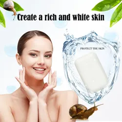 Snail Essence Soap Collagen Eliminates Wrinkles Remove Acne Scar Whitening Anti Aging Face Care Cleansing Cream 100g