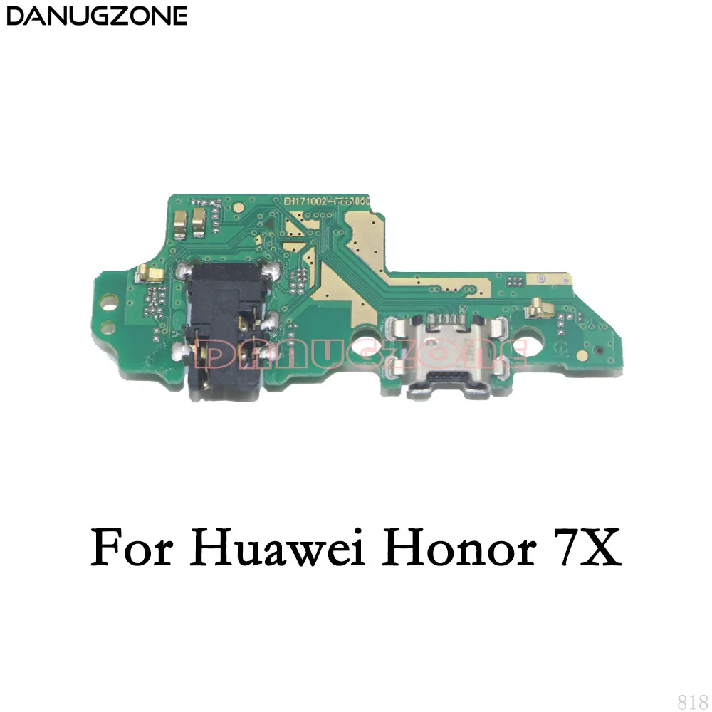For Honor 7X Usb зарядная док-станция, порт, разъем, разъем, зарядная плата, гибкий кабель для huawei Honor Play 7A Pro 5C 8A/7C 7X7 S 8C 6A 6C - Цвет: For Honor 7X