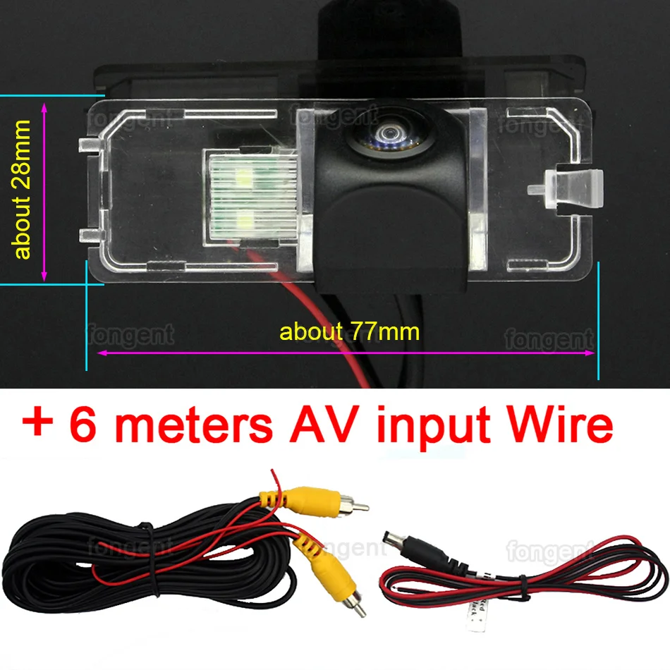 For SEAT Ibiza 6L 6J SC MK3 MK4 2002 ~ 2010 2011 2012 2013 2014 2015 2016 2017 2018 2019 Rear View Reversing Car Back up Camera vehicle blackbox dvr Vehicle Cameras